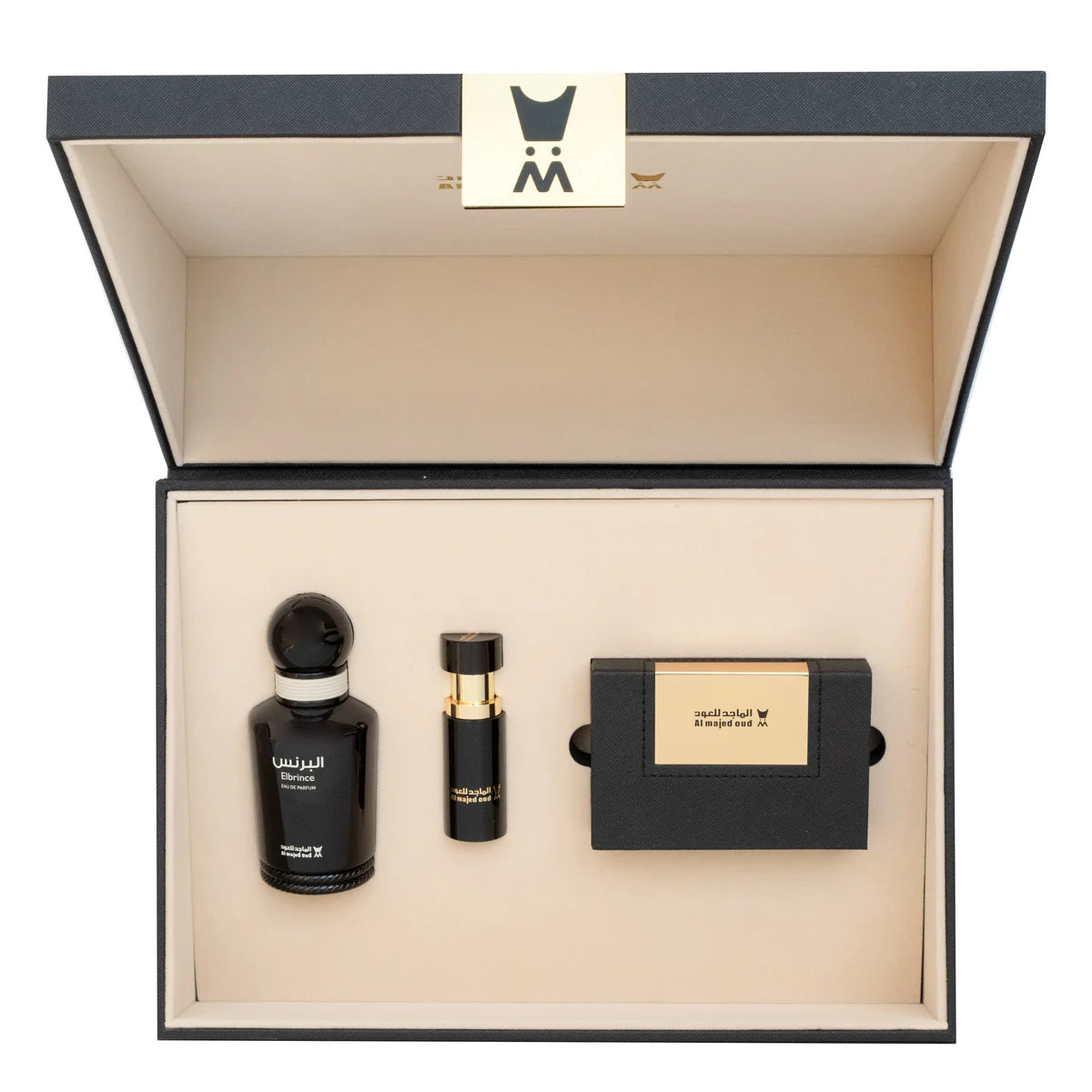 Leather Gift Box (Sweet Oud Oil 3ml - Oud Ounce - Prince Classic Perfume) Crystal Maani