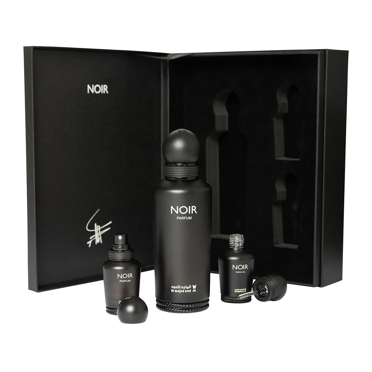 Noir Perfume Gift Box 150ml + 15ml Oil + 15ml Perfume