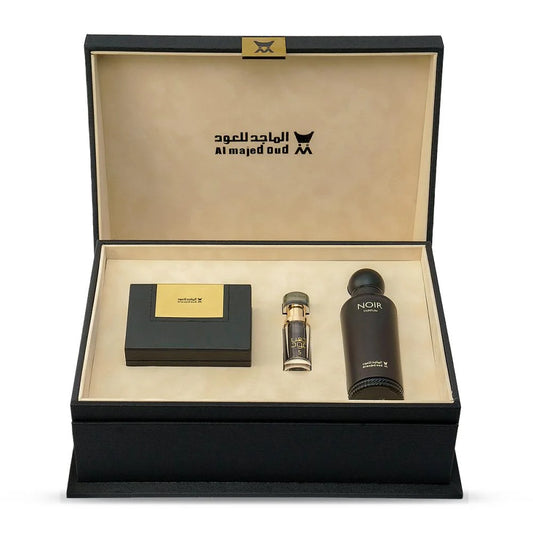 Medium Black Leather Gift Box (Noir - Oud Oil 5 - Oud 45 28g)