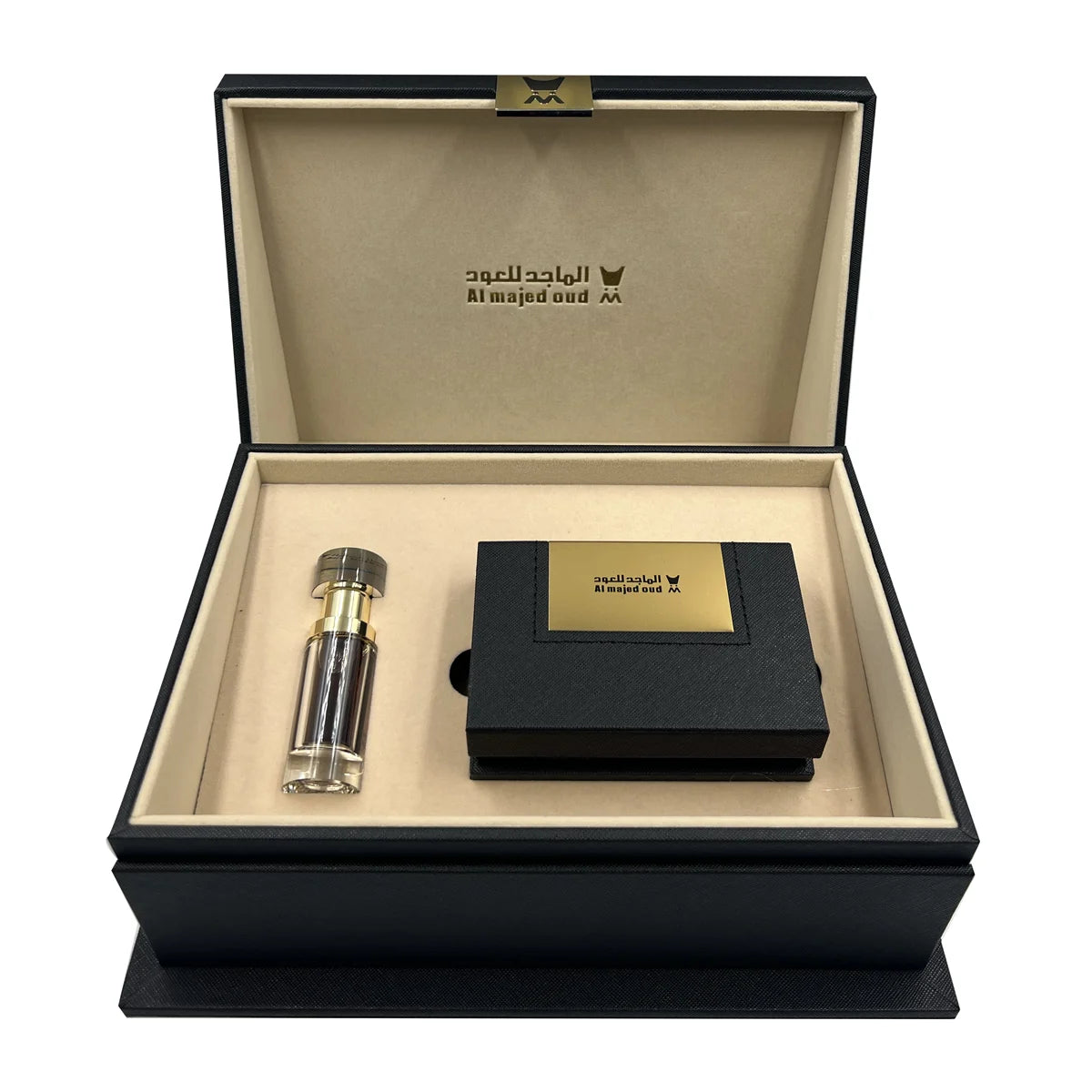 Black Leather Gift Box (Al Majed Oud Oil 6ml - 45 Oud Ounce)