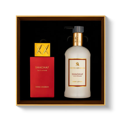 SHAGHAF OUD AHMAR EDP + BODY LOTION GIFT SET