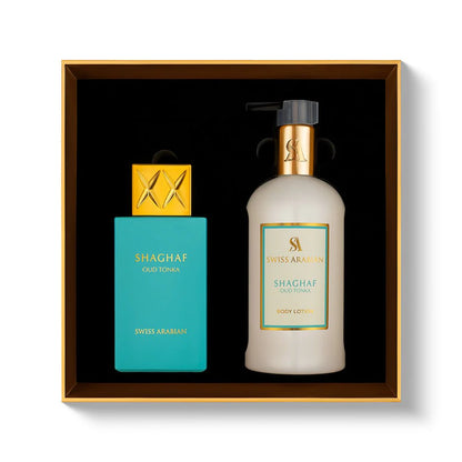 SHAGHAF OUD TONKA EDP + BODY LOTION GIFT SET