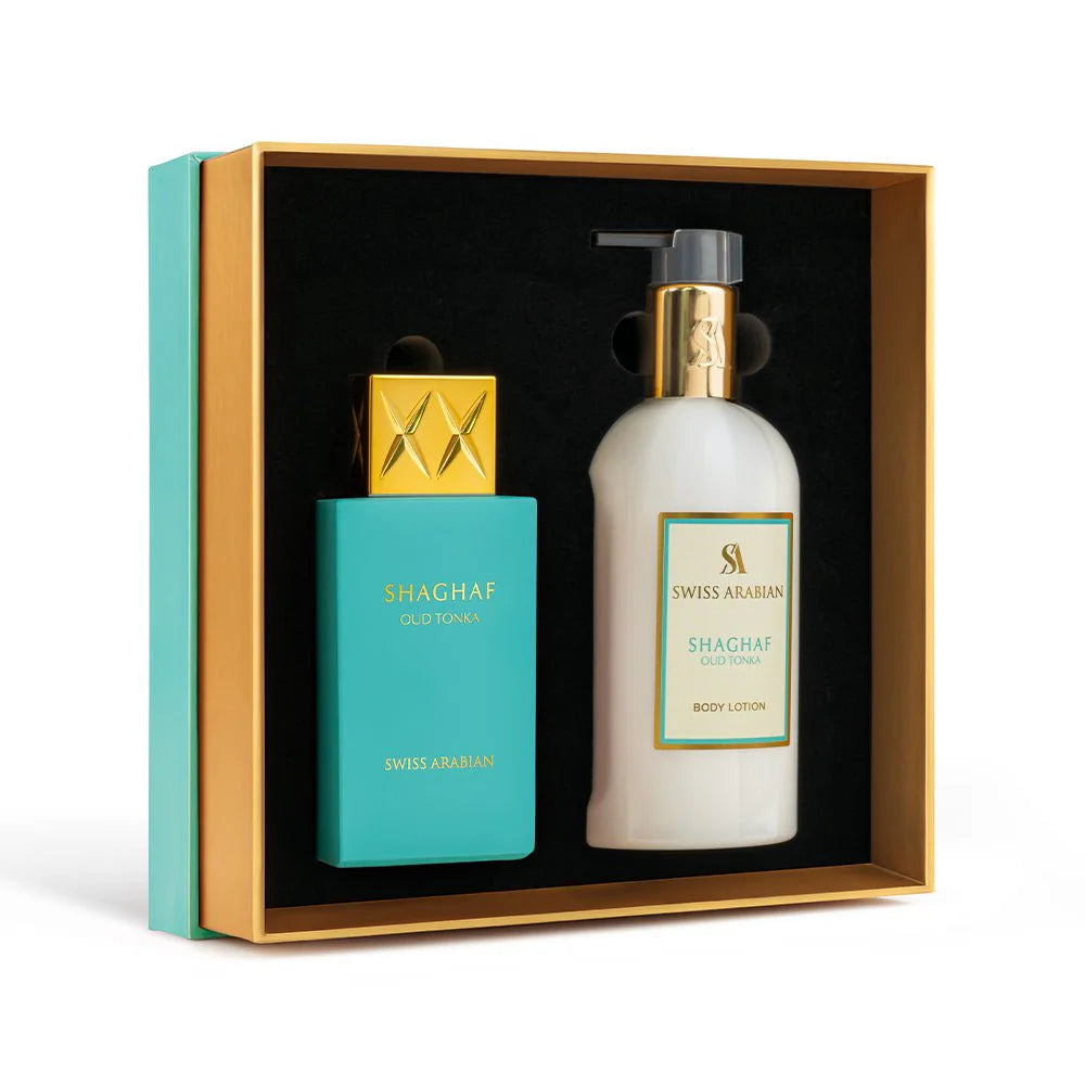 SHAGHAF OUD TONKA EDP + BODY LOTION GIFT SET