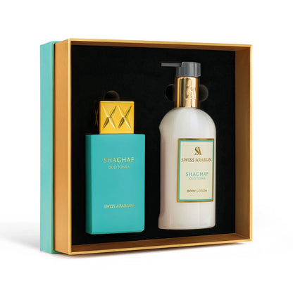 SHAGHAF OUD TONKA EDP + BODY LOTION GIFT SET