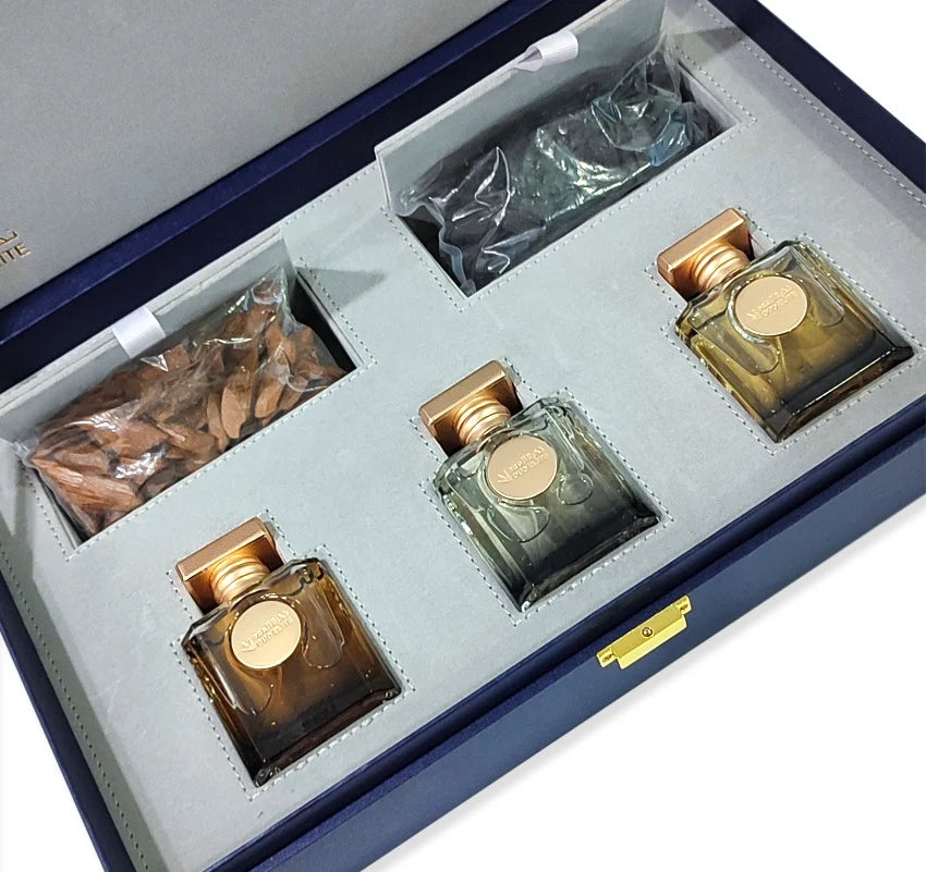 Blue set with Oud and Mabsoos
