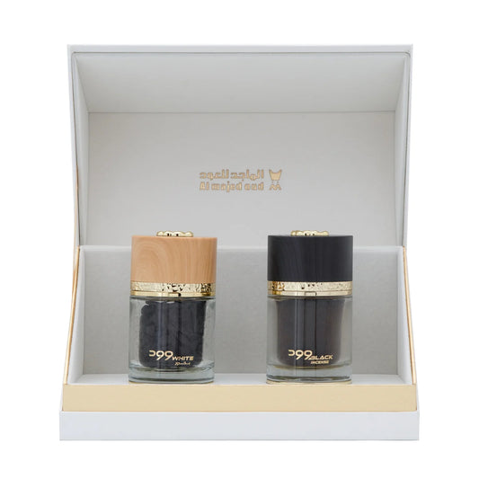 Wood White Incense Set - 35g and Wood Black Incense Incense - 45g